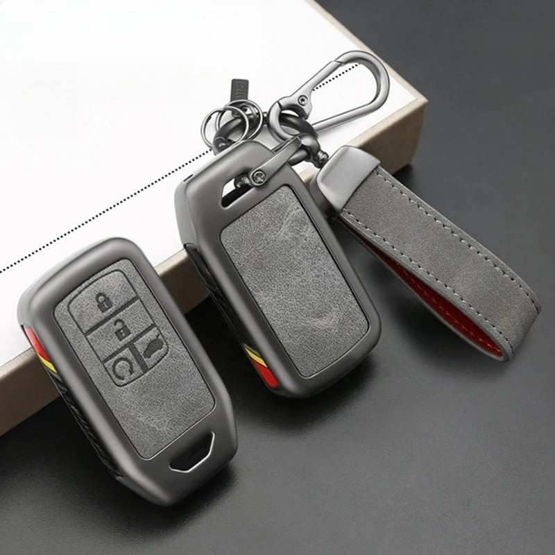 Zinc Alloy Key Cover Case for Honda Civic 10th Gen/Accord/UR-V/Inspire/XR-V/Breeze/CR-V/Lingpai/Vezel - Protective Key Fob Shell 2