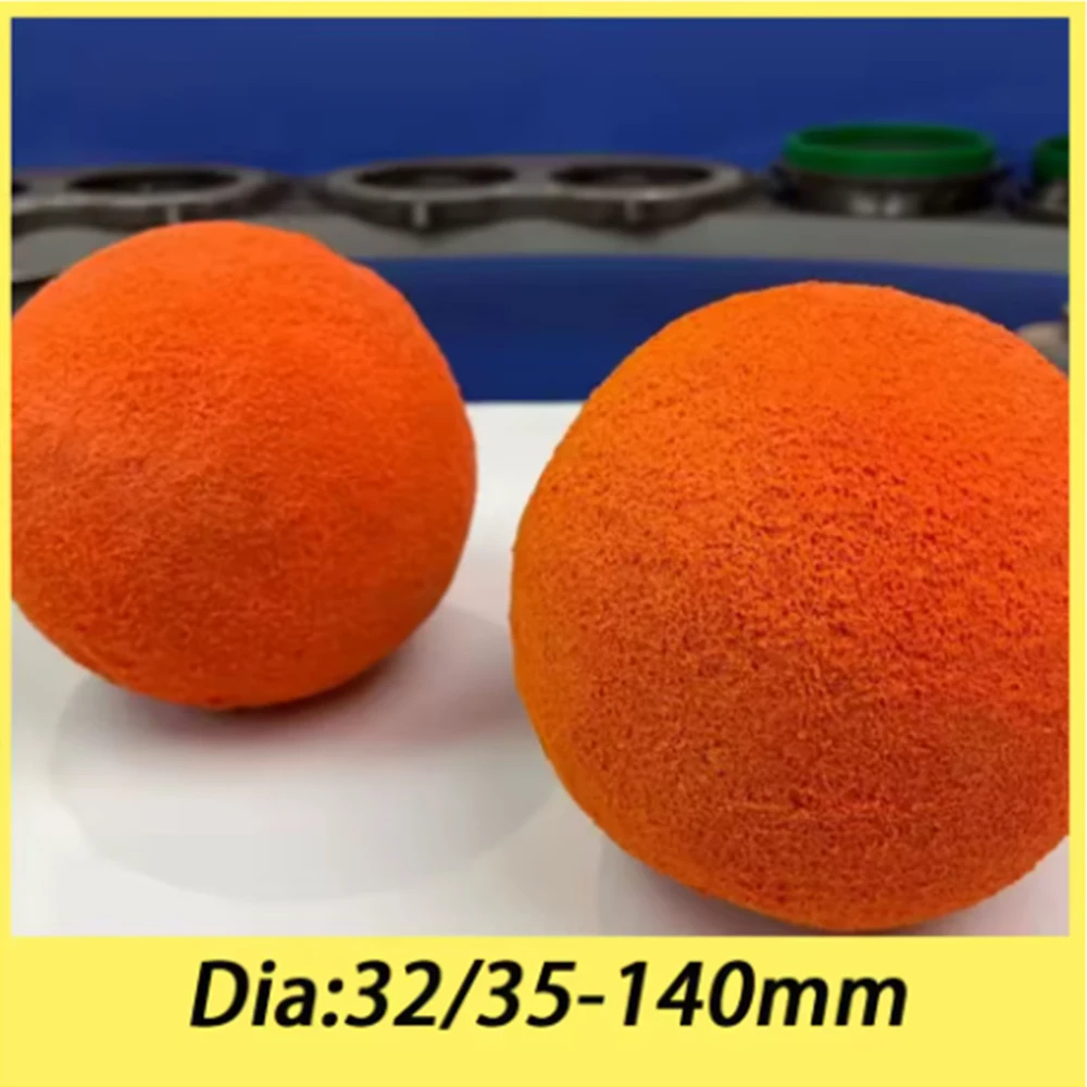 DN35-DN150 Pipeline Cleaning Ball Made Of Medium Soft NaturAl Rubber Sponge With A Diameter Of 32-140mm Cement Pipe Cleaning