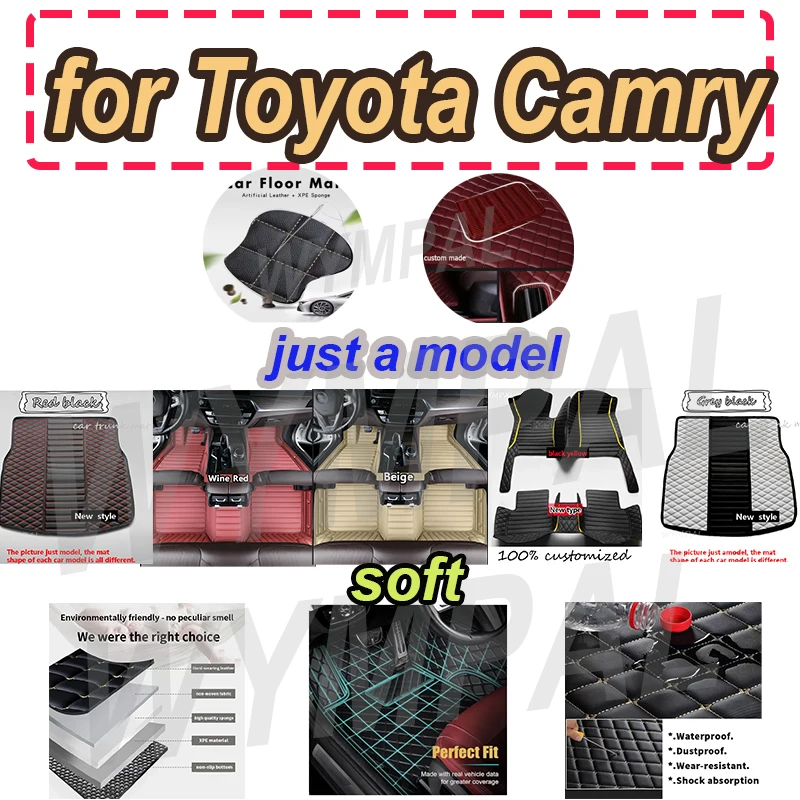 

Роскошные автомобильные коврики для Toyota Camry XV40 2011 2010 2009 2008 2007 2006, автомобильные коврики