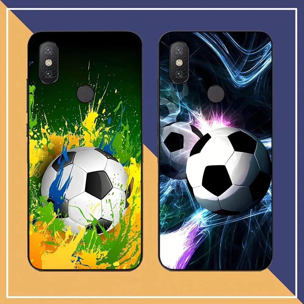 Custodia per telefono con design per pallone da calcio per Samsung S 20 21 22 23 plus Ultra per Redmi Note 8 9 10 11 per Huawei Y 5 6 9