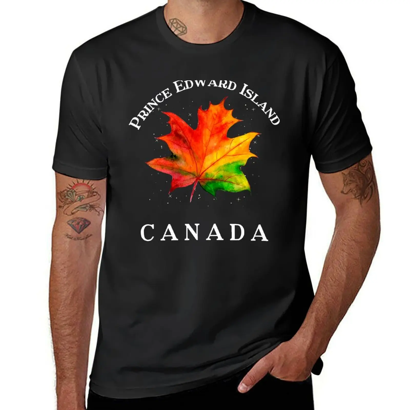 Prince Edward Island Autumn Colors T-Shirt oversizeds funnys T-shirt men