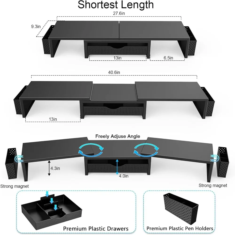 Dual Monitor Stand For Desk - Cartoka