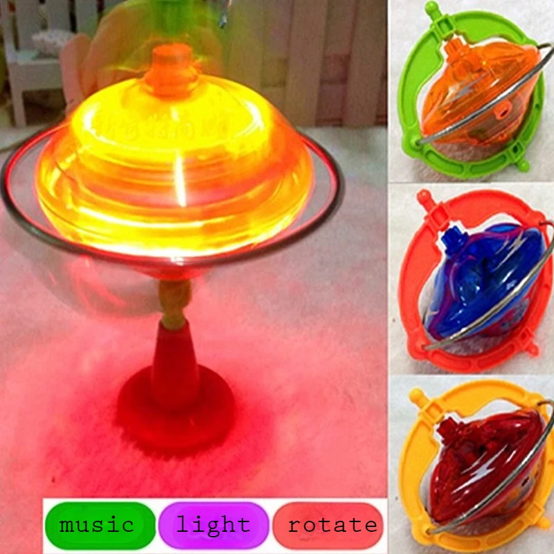 

Magic Gyroscope Classic Pull-up Gyro Music Flash Spinning Top for Kid Toy