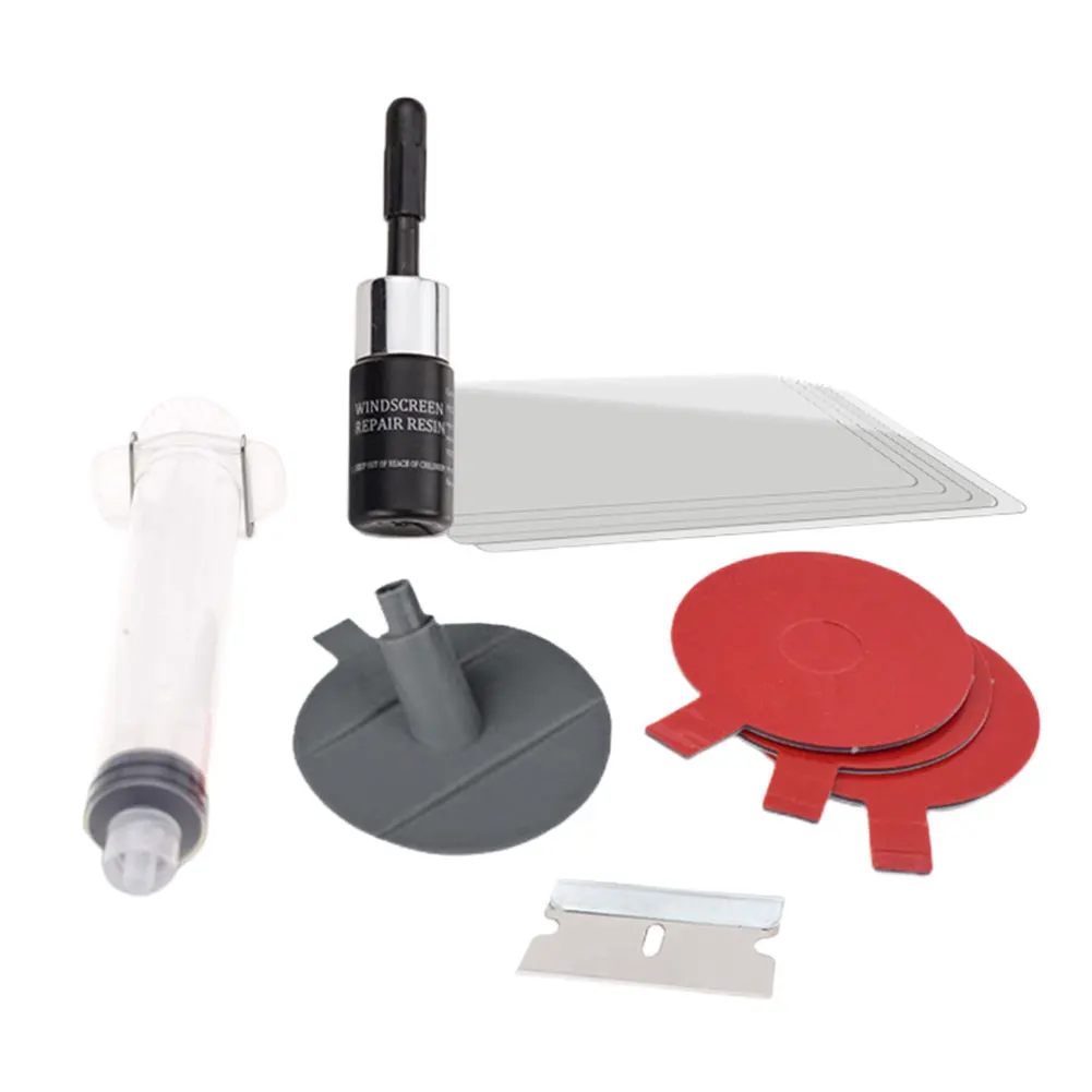 Window Glass Scratch Repair Kit Windshield Cracked Repair Set Windscreen Window Repair Set Car Repair Care Tools