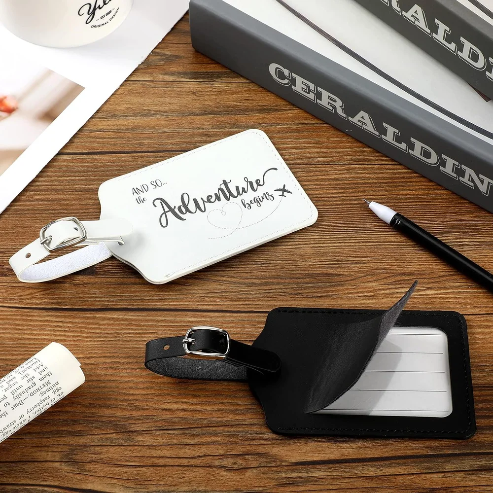 2-pack Bridal Luggage Tags Honeymoon Wedding Travel Tags Weeding Decoration for Suitcases Handbags Bags Purses Backpacks Cases