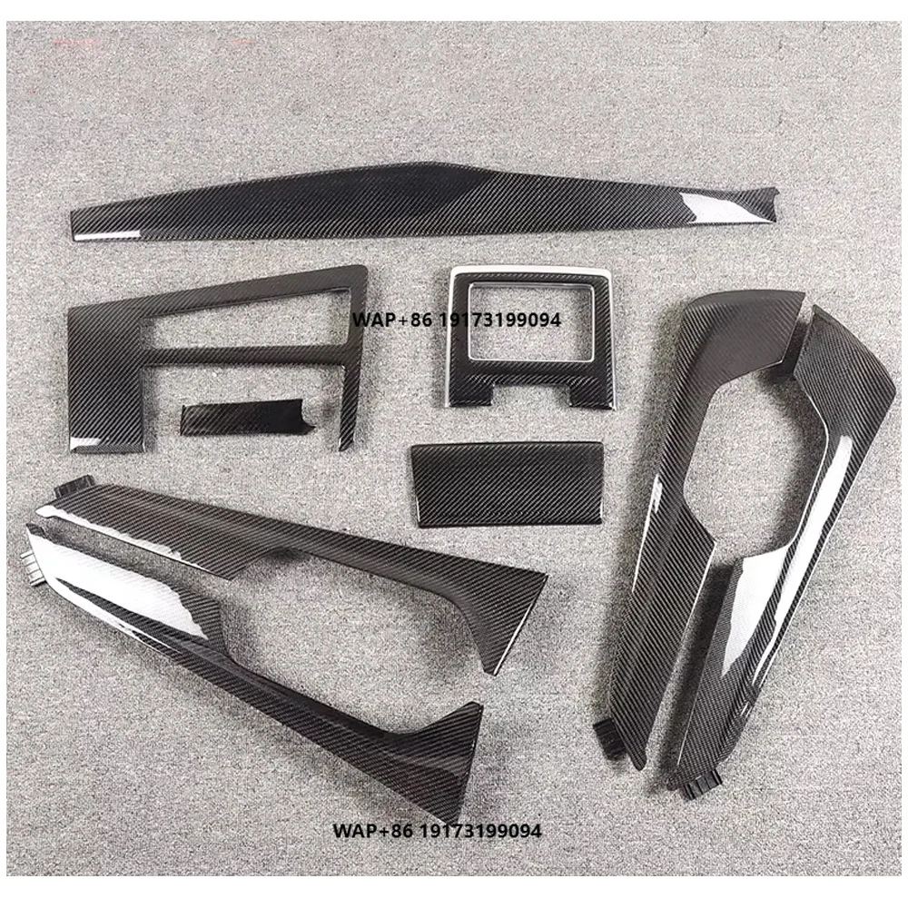 

New Real Carbon Fiber Door Handle and Interior Trim for-Audi A6 2018-2023 Allroad Avant Trim for 2020-2022