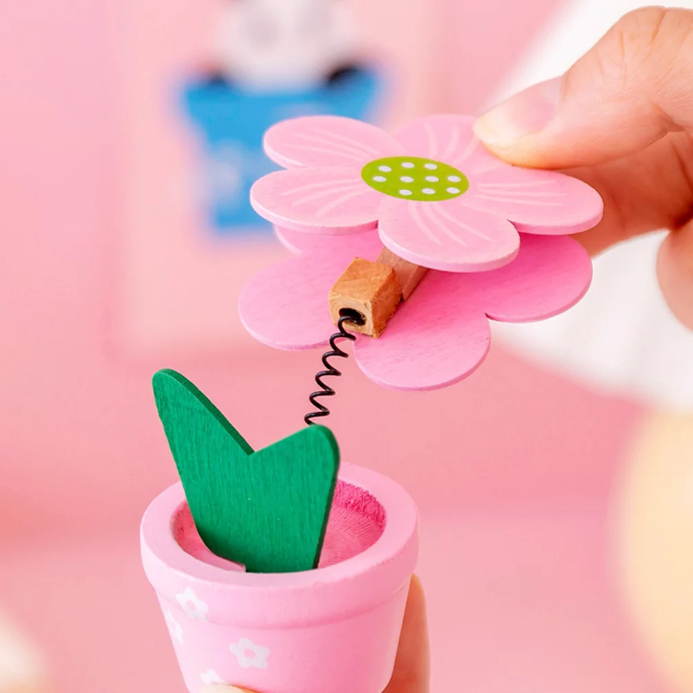 

6 Pcs Memo Clamps Photo Clips Note Folder Flower Pot Note Holder Memo Clamps Picture Holder Desk ganizer