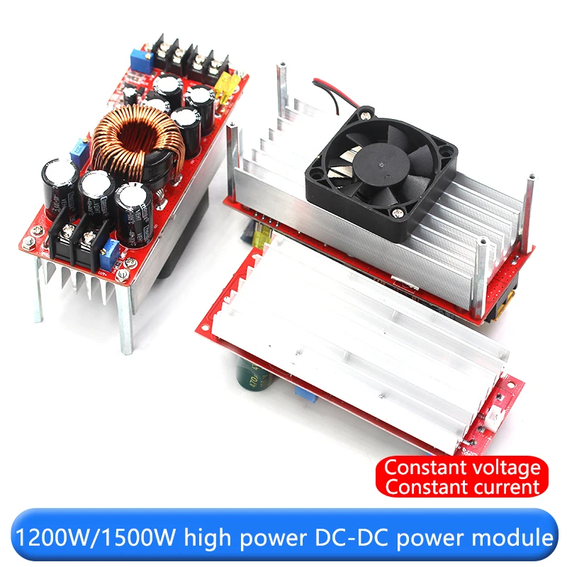 고출력 DC-DC 조정 가능한 부스트 파워 모듈 보드, 30A 정전압 정전류 자동차 오디오, 1200W, 1500W, 1800W