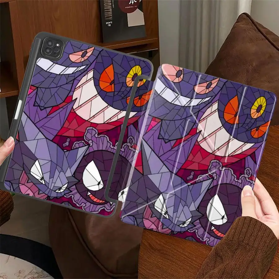 

Чехол для планшета Pokemon Gengar Anime для iPad Mini 6 7 Air 4 5 M3 M2 1 2 M4 11 дюймов Pro 11th 10th 9th 8th 7th 12.9 дюймов Pro 2025