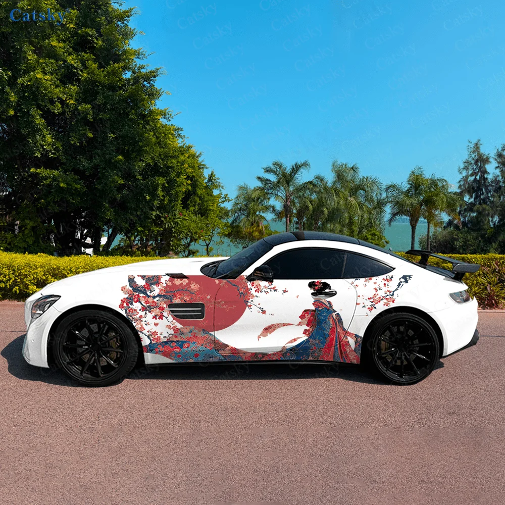 

Beautiful Eastern Woman Car Vinyl Wraps Decal Self-adhesive PVC Sticker Suitable for Trucks SUV Decoration Auto Accessories Gift