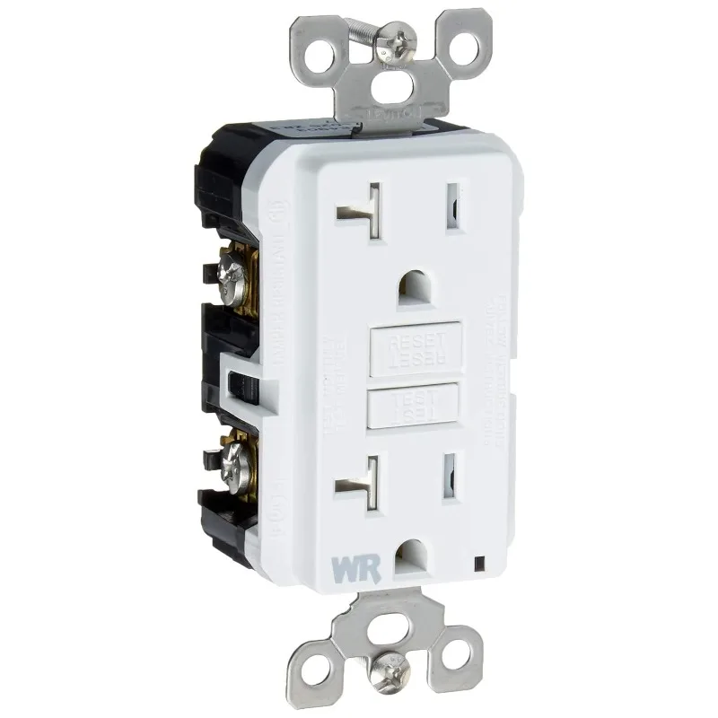 GFWT2-W 20 Amp Self-Test SmartlockPro Slim GFCI Weather-Resistant and Tamper-Resistant Receptacle with LED Indicator