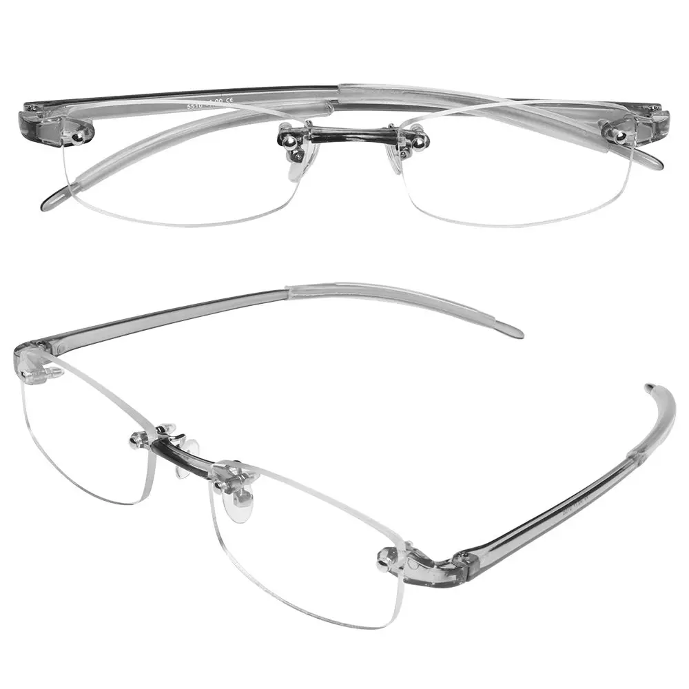 

Women Men -100~-400 Diopter Transparent Grey Ultra Light Resin Vision Care Reading Glasses Myopia Glasses Eyeglasses