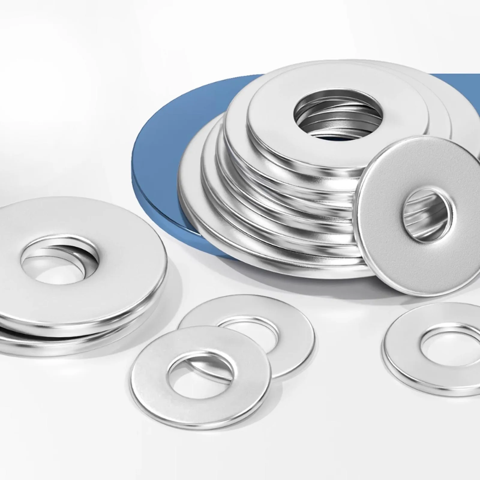 1/100pcs GB96 304 Stainless Steel Large Thick Flat Washer Round Metal Shim Gasket M2.5 M3 M4 M5 M6 M8 M10 to M24