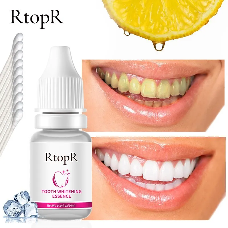 RtopR Teeth Whitening Essence Brightens Teeth Removes Plaque Oral Hygiene Fresh Breath Oral Bleaching Teeth Oral Clean Care