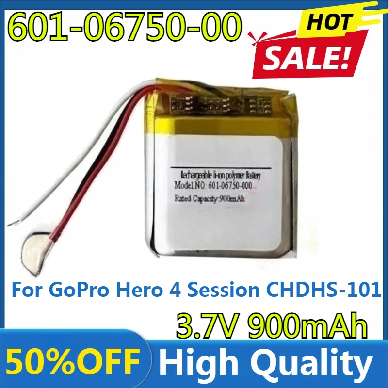 

New 900mAh 601-06750-000 601-10257-000 601-06750-101 Battery for GoPro Hero 4 Session CHDHS-101 Hero 5 Session CHDHS-501 HWMR1