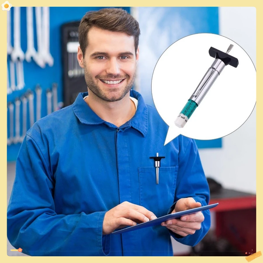 Strumento per misurare la profondità del battistrada del pneumatico da 10 pezzi, 3,35 x 1,06 x 0,43 pollici