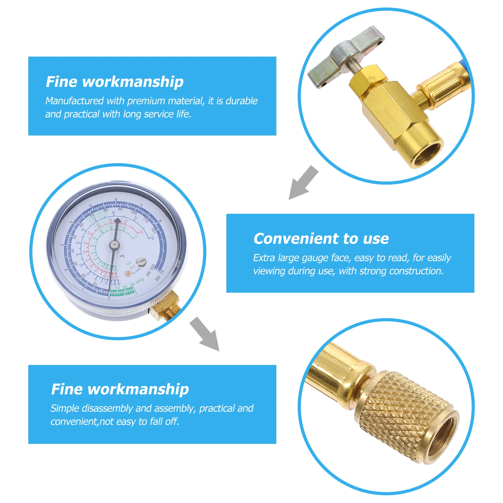 

Hose Refrigerant Filling Tube Conditioning Charging Suite Car Accessories