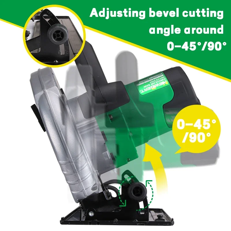 NewBeat Factory Price OEM 9in/10in 235mm Industrial Powerful Wood Cutting Electric Circular Saw 220V