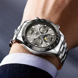 OLEVS Men Watch Top Brand Luxury Perpetual Calendar Waterproof Watches For Men Sport Automatic Mechanical Wristwatch Relogio