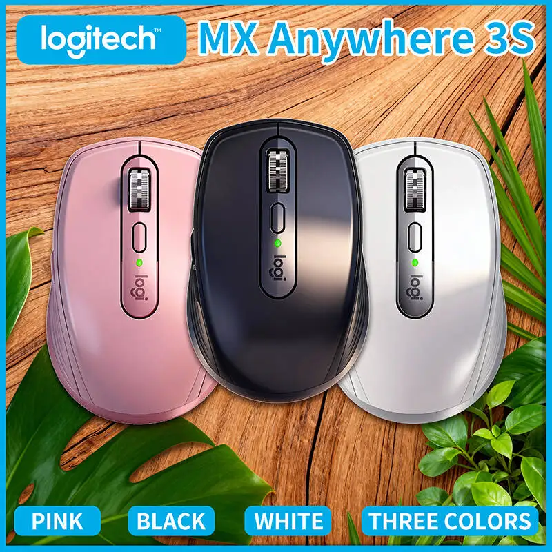 

Original Logitech MX Anywhere 3S Business Mouse, Cross-Platform Control, Silent, Rechargeable, 8K DPI