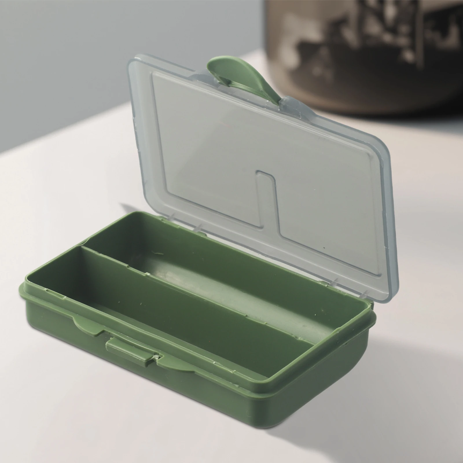 Bait Fishing Box Tackle 105*65*24mm Box Boxes Carp Compartments Fishing Green Storage System Hot Sale Protable