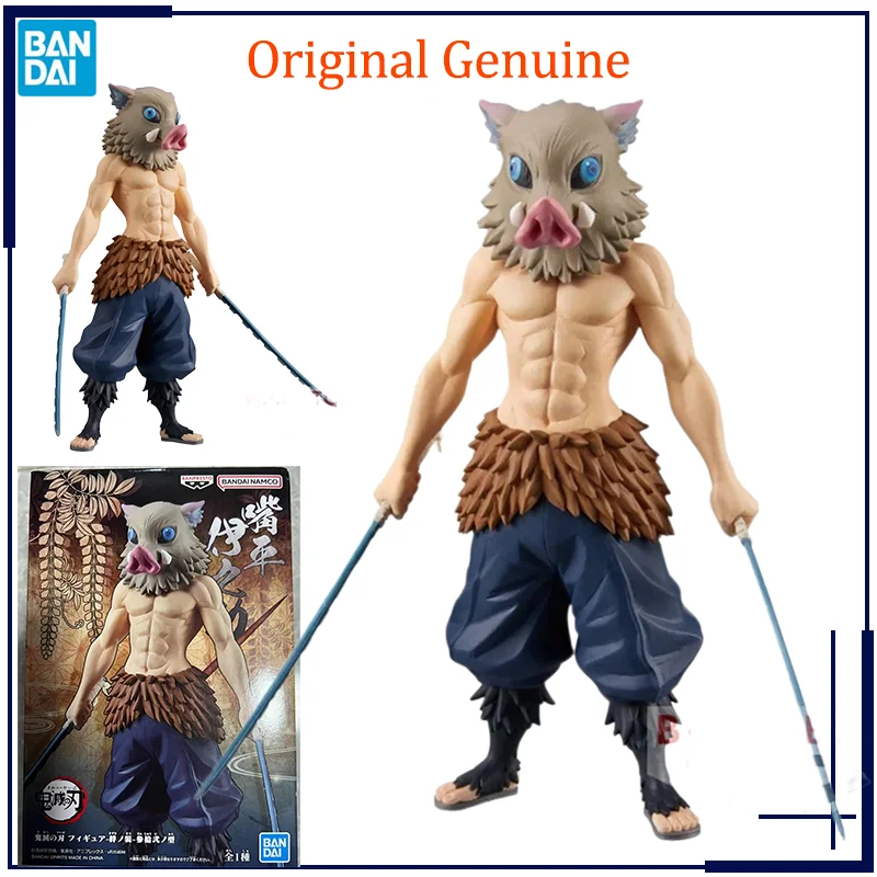 Original Genuine Banpresto Demon Slayer Hashibira Inosuke Bandai Anime Model Toys Action Figure Gifts Collectible Ornaments Boys