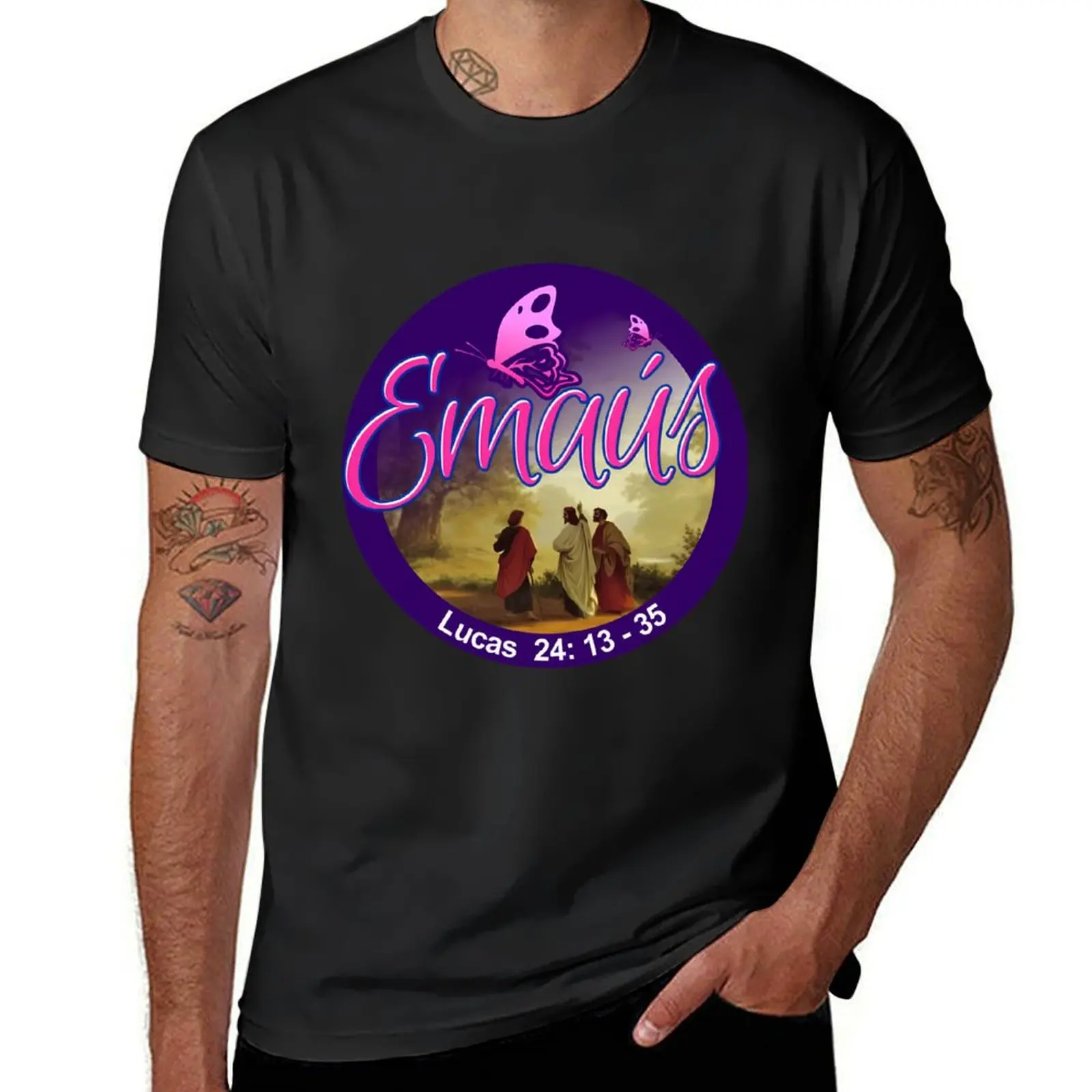 Emmaus Jesus Christ Is Risen T-Shirt plus sizes oversizeds sweat shirts, men