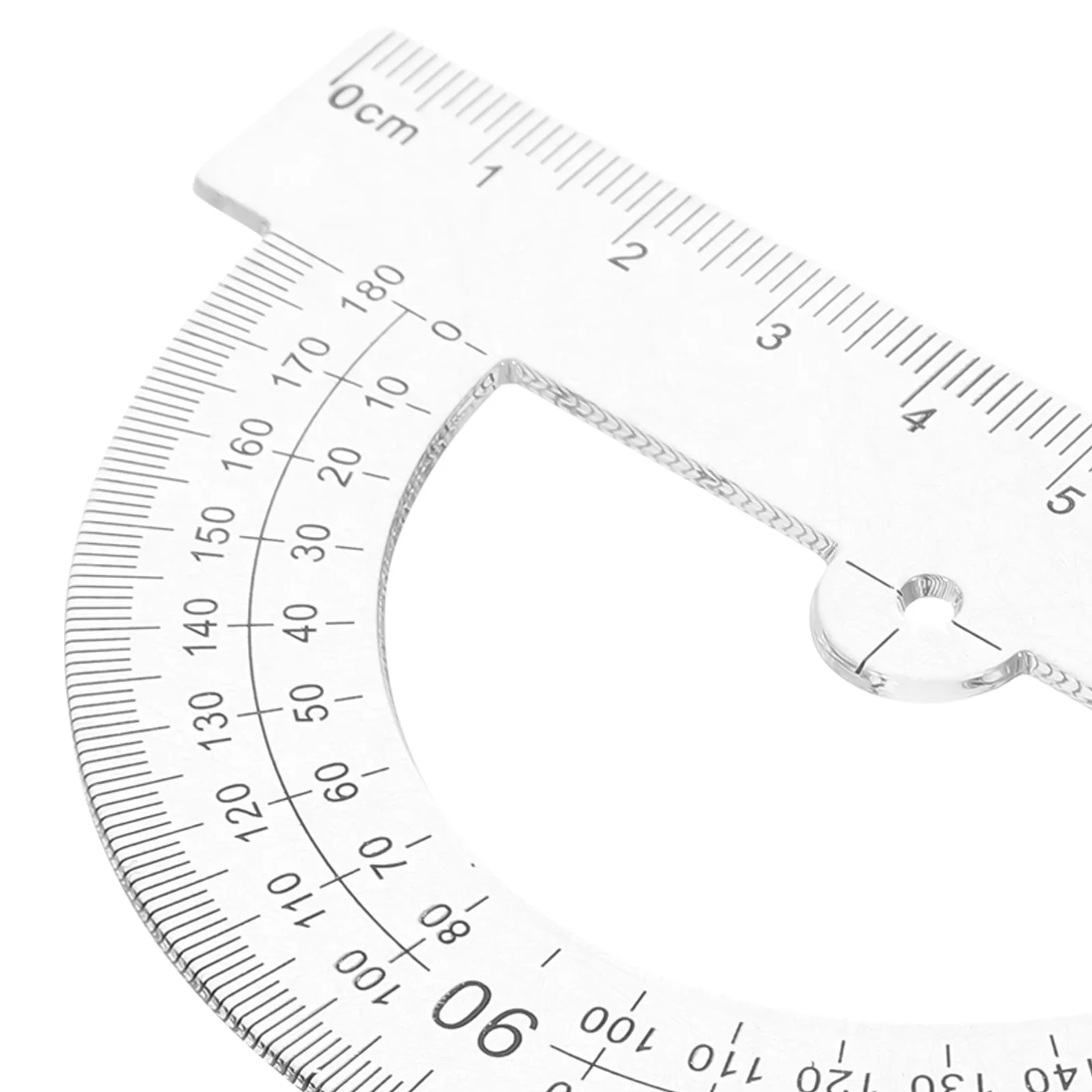 10Pcs Portable Protractor Half Circle Measuring Ruler Math Tool for Students Classroom Use High Erase Protractor
