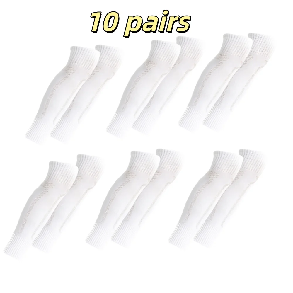 10 زوج/وحدة غطاء جوارب كرة القدم الضاغطة، تدفئة الساق الضاغطة، جوارب العجل الممتصة للعرق #2