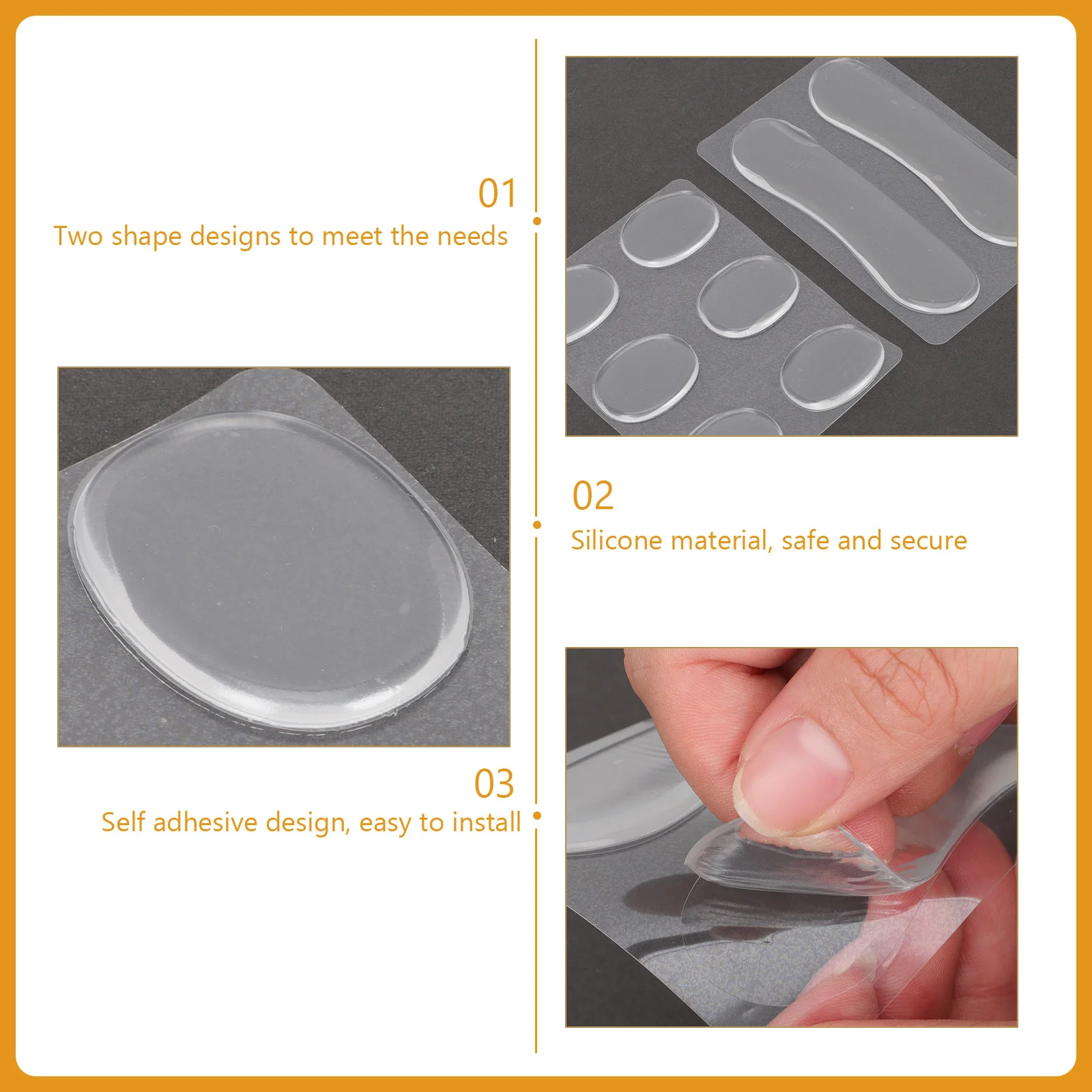 

2 Sheets Drum Dampeners Gel Pads Silicone Self-Adhesive Drum Mute Cushions Soft Elastic Gel Dampening Pads Set