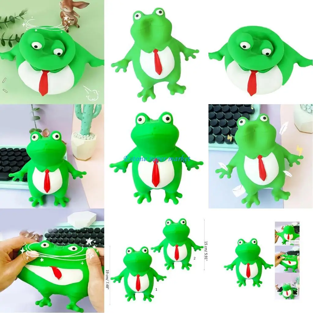 090B Squeezable Toy TPR Balls Green Soft Toy Office AntiAnxiety Toy
