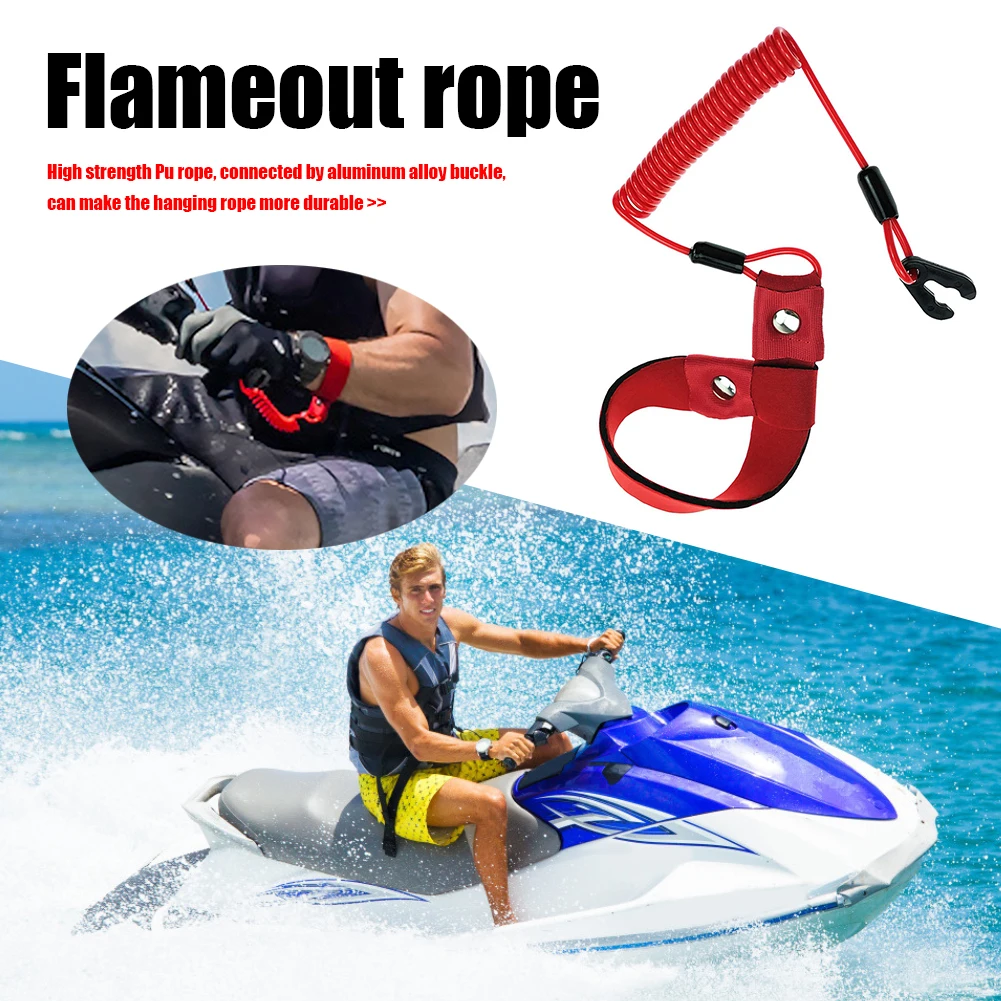 

Ремешок безопасности EW2-68348-00-00 Выключатель остановки двигателя мотоцикла Выключатель остановки двигателя Защитный ремешок для Yamaha FX140