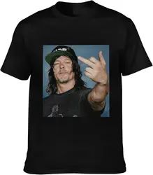 Norman Reedus Tshirt Daryl Dixon Short Sleeve 100% Cotton Top Crewneck Tees for Men Women