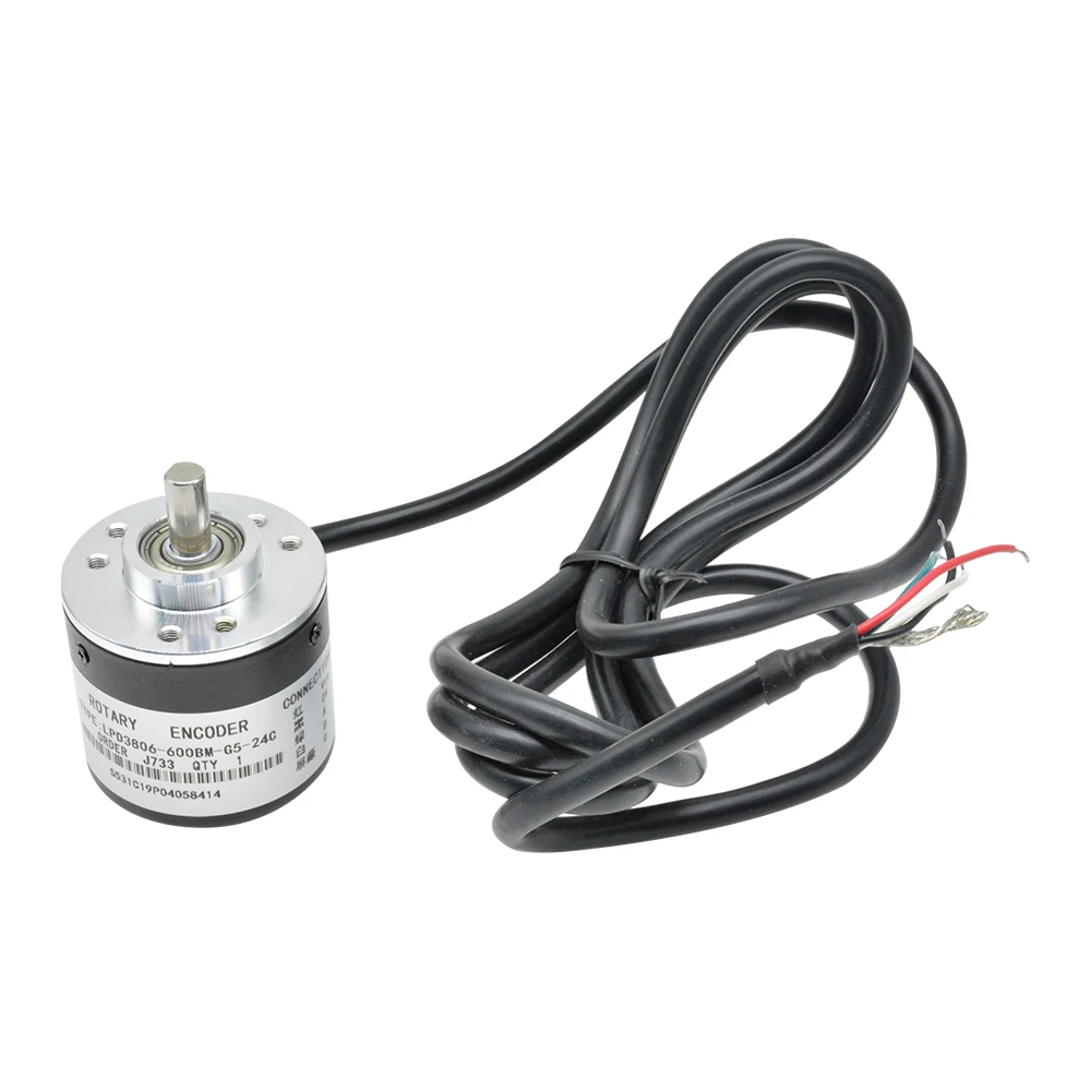 DC 5V-24V 360P/R 600P/R Encoder Incremental Optical Rotary 600 Pulse /R 360 Pulses /R AB 2 Phase 6mm Shaft Encoder For Arduino