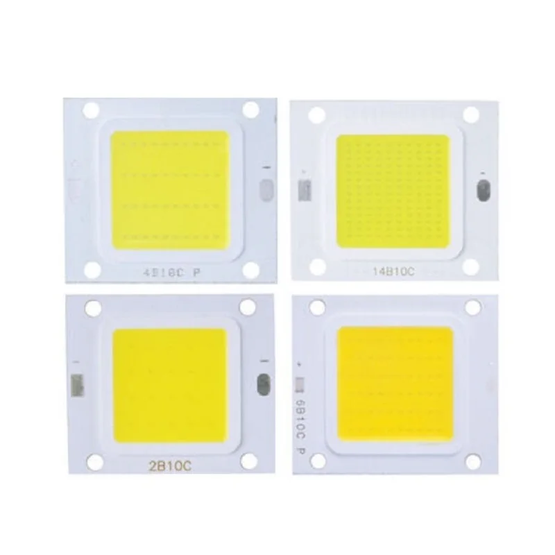 100W 50W 30W 20W 10W DC 9-12V 30-36V COB LED Chip Integrated Matrix Diode Beads DIY Floodlight Spotlight High Power Cool White