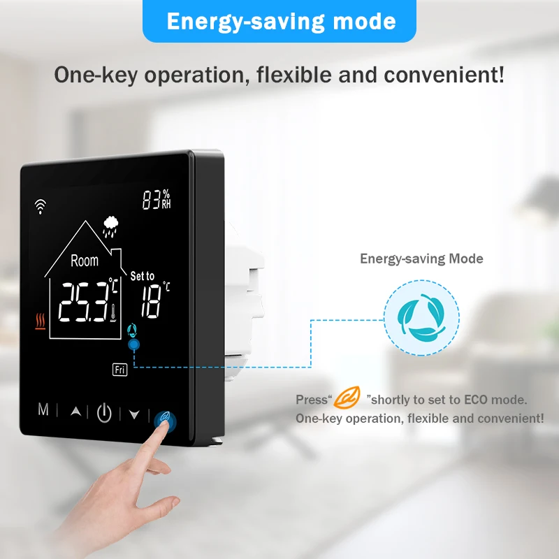 Tuya Smart Home Wifi Room Thermostat For Underfloor Heating Smart Thermostat for Gas Boiler 220V Temperature Controller Alexa