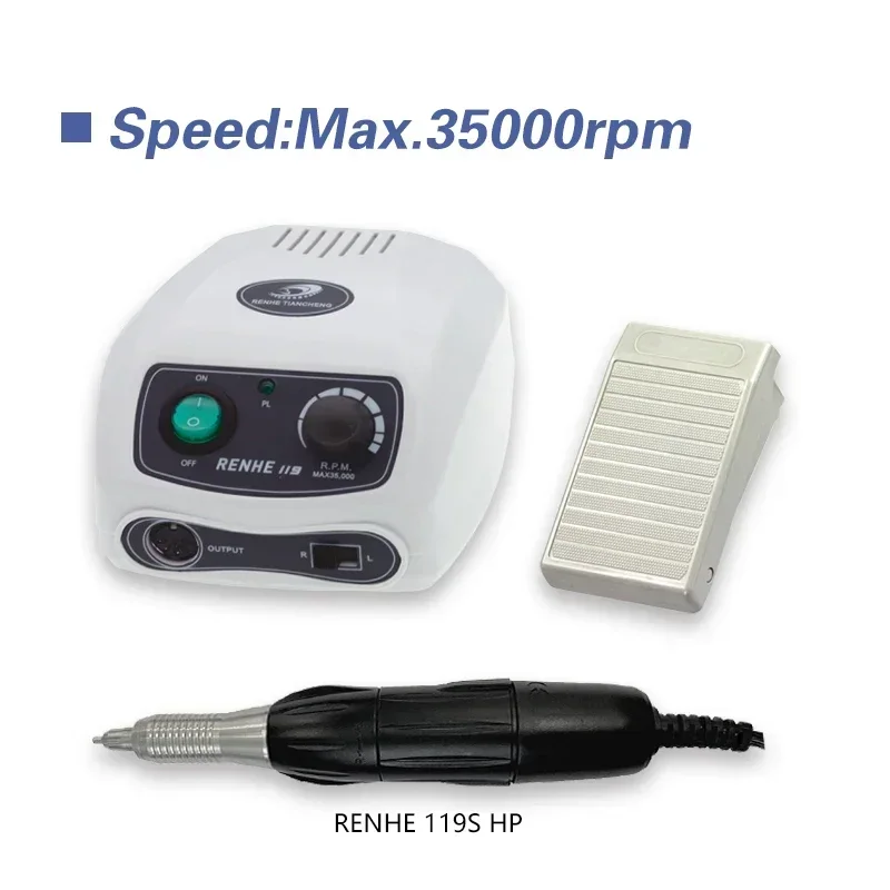 2026/RHJC RENHE 119 Strong Brush Micromotor Electrico Mini Jewelry Grinder Polisher Portable Micro Motor