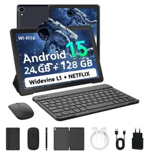 10 Polegada tablet android 15 a523 8 núcleo comprimidos 24gb + 128gb 1tb expansão wifi 6 5mp + 8mp stylus teclado mouse fone de ouvido pc pad conjunto