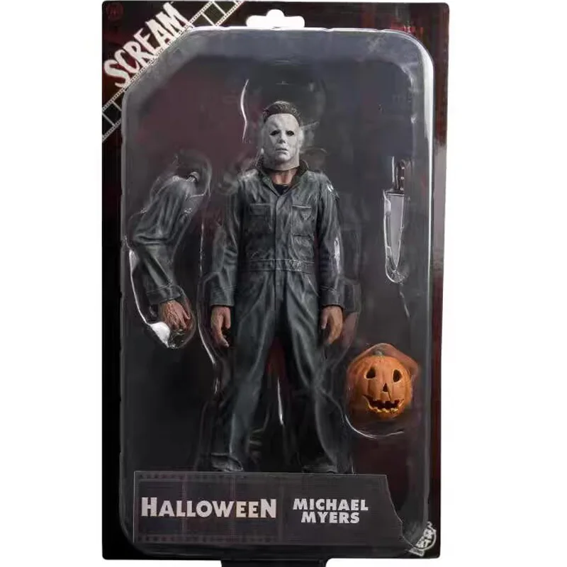 

Новое поступление, фигурка Майкла Майерса с тыквой, Хэллоуин, идеальная фигурка, игрушка, декор, Рождественский подарок, игрушки ужасов на Хэллоуин