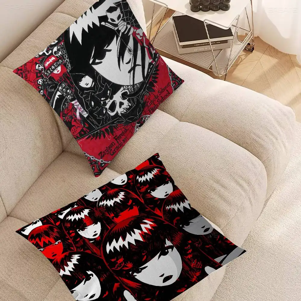 Comic Book E-Emily The Strange Personalized Pillow Dust Cover Bedroom Kids Party Decoration Pillowcase Birthday Children Gift