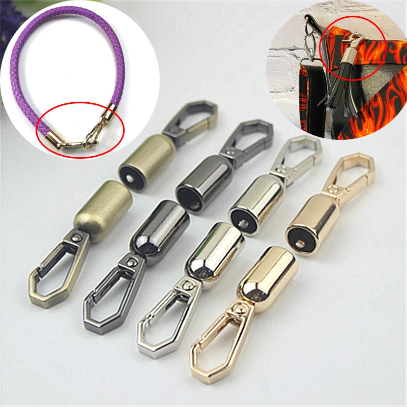 1PCS Metal Lobster Clasps With 2 Screws Bag Dog Buckle Trigger Clip Snap Hook Hardware Rotatable Bag Handle Connector