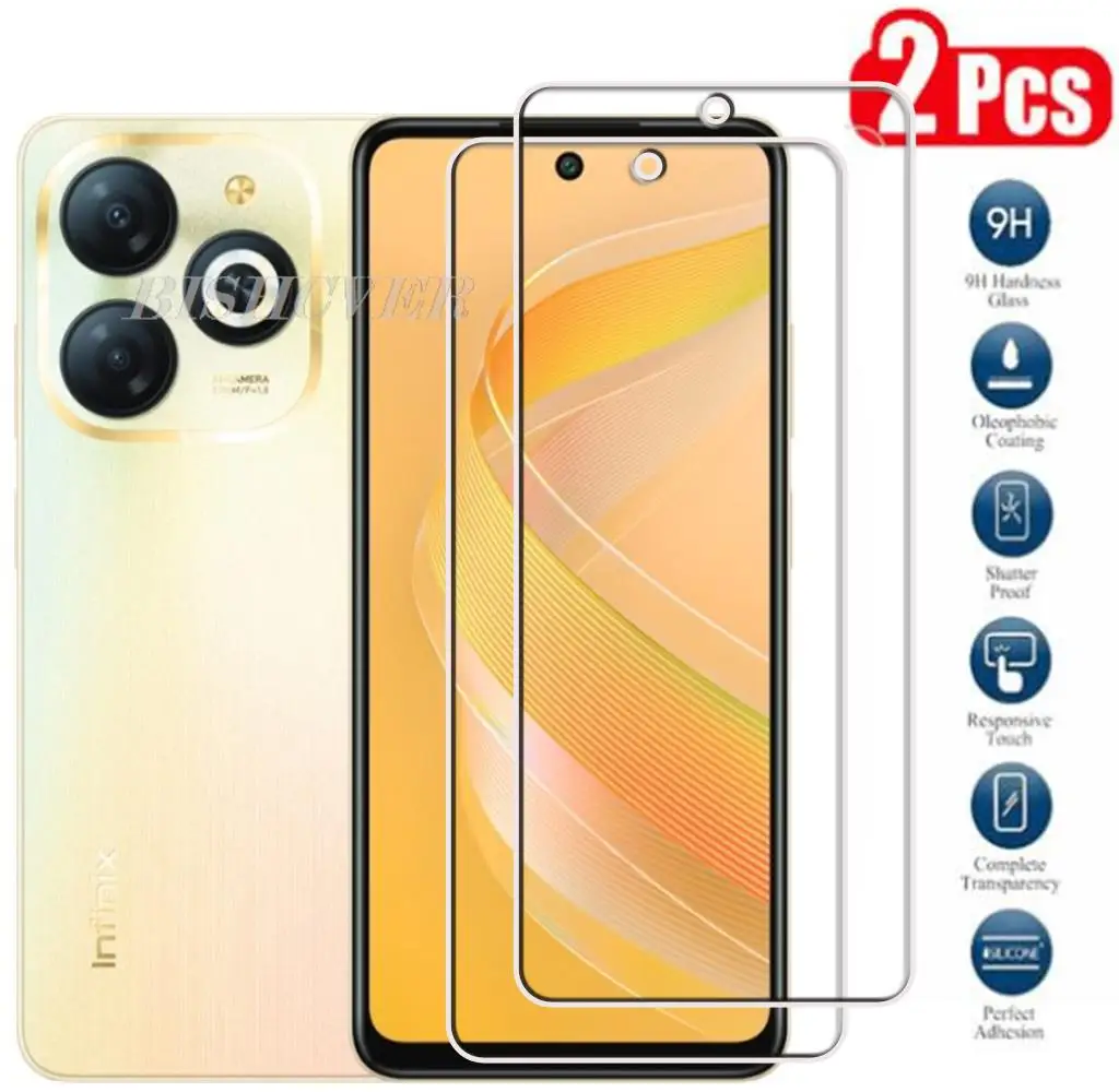 

Tempered Glass FOR Infinix Smart 8 HD 6.6" Protective Film Explosion-proof Screen Protector On InfinixSmart8 Smart8 X6525 Glass
