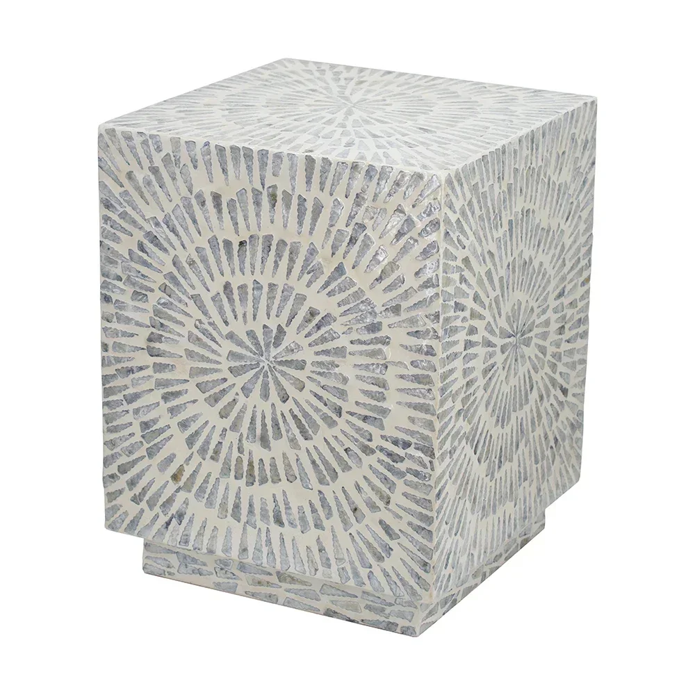 Hand-Made Shell Pier Side Table Sofa Side Table Living Room Shoe Changing Stool