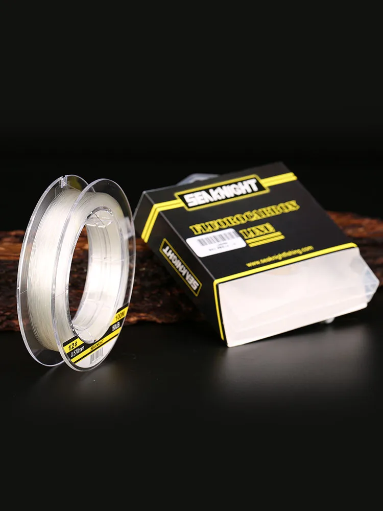 Seaknight POWER Big Fish Leader Line 100% JAPAN Carbon Line Anti-bite Line Wear-resistant Nylon Fishing Line 50M/100M 30# 100LB