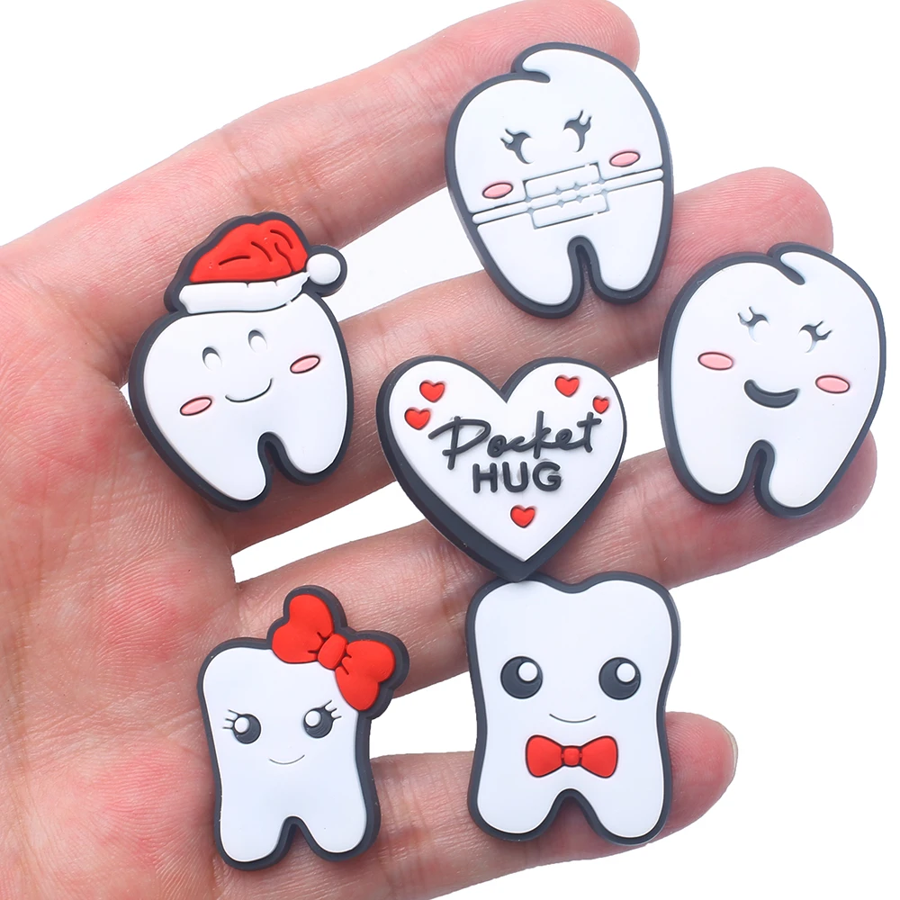 Одиночная-распродажа-1-шт-подвески-для-обуви-серии-tooth-аксессуары-для-обуви-из-ПВХ-украшения-подходят-для-браслета-товар-в-наличии