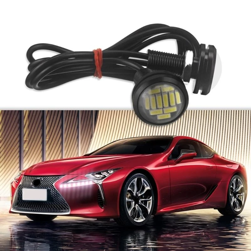 LED Spot Light Daytime Running Backup Lamp Eye 23mm 4014 12SMD Headlights