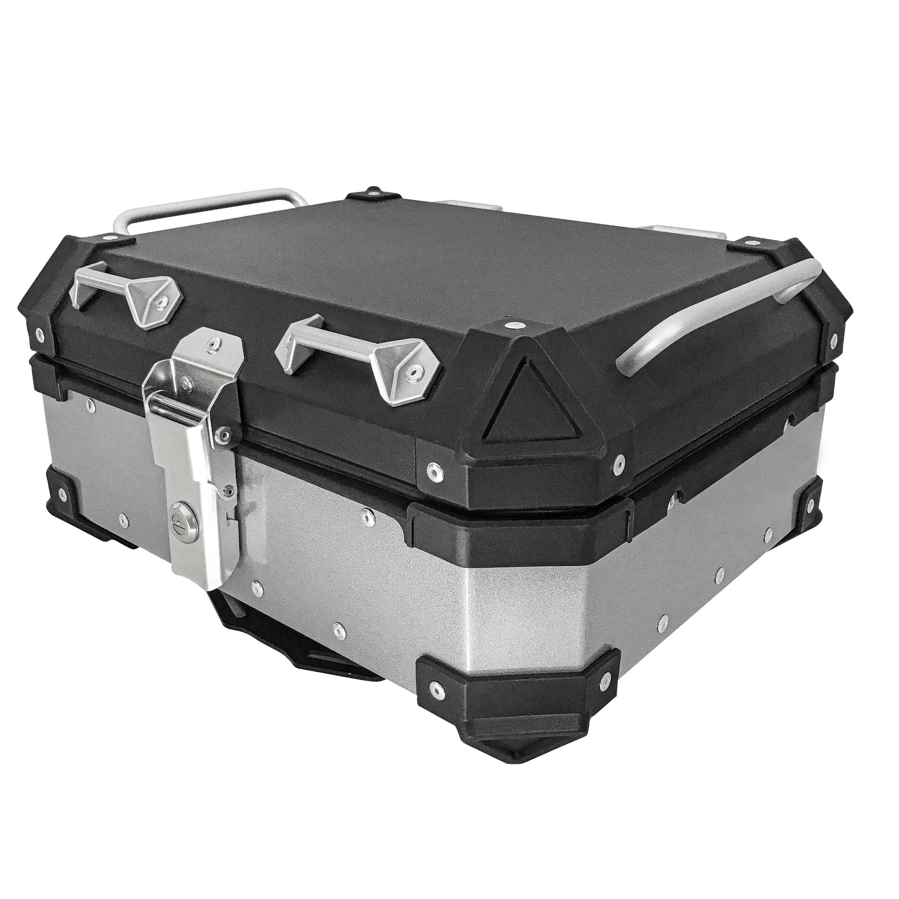 

Motorcycle 25L Aluminium Panniers Scooter Box Top Case Box Fibra Motorcycle Delivery For Bikes Tail Box