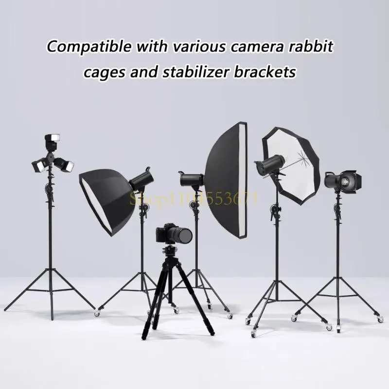 Best Seller Aluminum 15mm Pipe Clamp with 1/4inch Thread Sliding Block Easy Assembly Rod