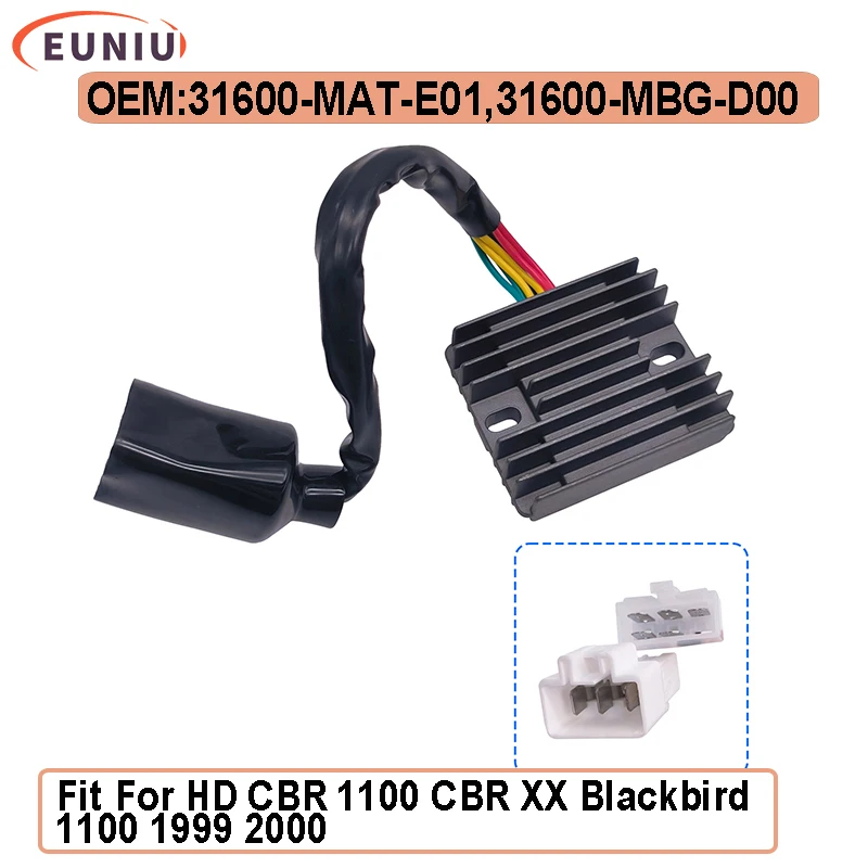 

Motor Voltage Regulator Rectifier For HD CBR 1100 CBR XX Blackbird 1100 1999 2000 31600-MAT-E01 SH579C-12