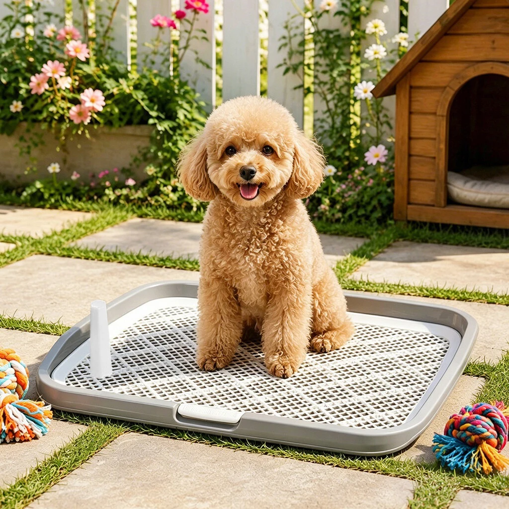 Grote hondentoilet trainingstoilet voor huisdieren, draagbaar hondentoilet, puppy pad houder, binnen hondentoilet